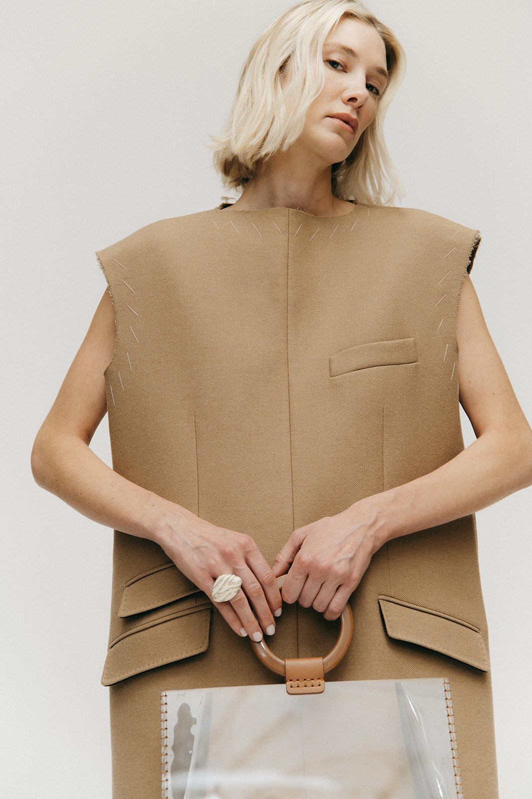 A Harris Boulevard outerwear and accessories look